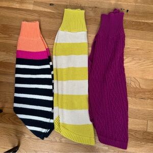 Colorful XL Dog Sweater Set